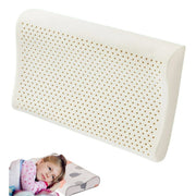Contour Natural Latex Pillows for Kids, Bed Pillow with Removable Cartoon Pillowcase(Whale,19.3" x 11.8" x 2.8"/3.5")