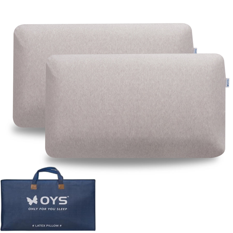 Talalay Oreiller en Latex pour Dormir - King 33"×15.7"×5.5", Ferme