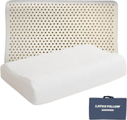 contour latex pillow white