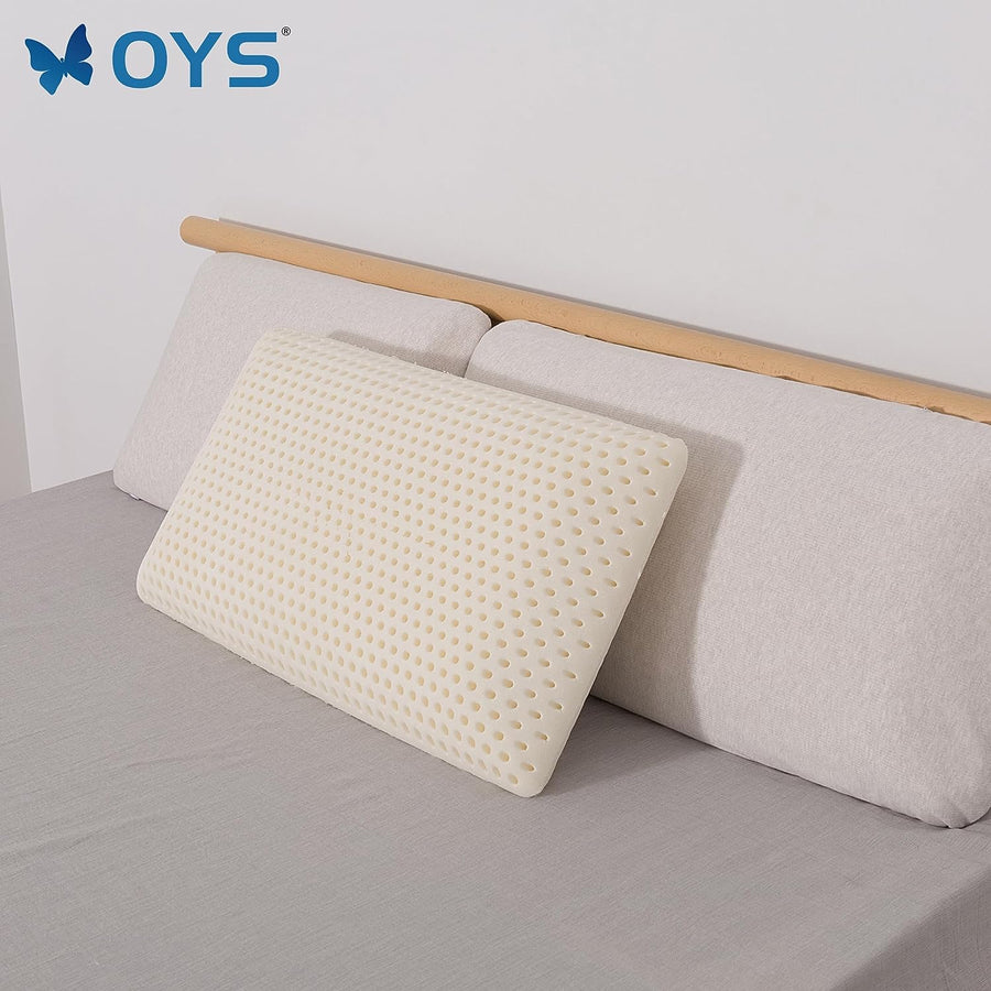 Talalay Oreiller en Latex pour Dormir - King 33"×15.7"×5.5", Ferme 